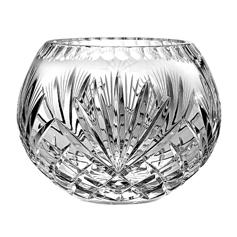 Majestic 5" Hand Cut European Crystal Rose Bowl