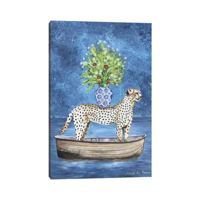 Fleurs de guépard par Coco De Paris - peinture sur toile tendue