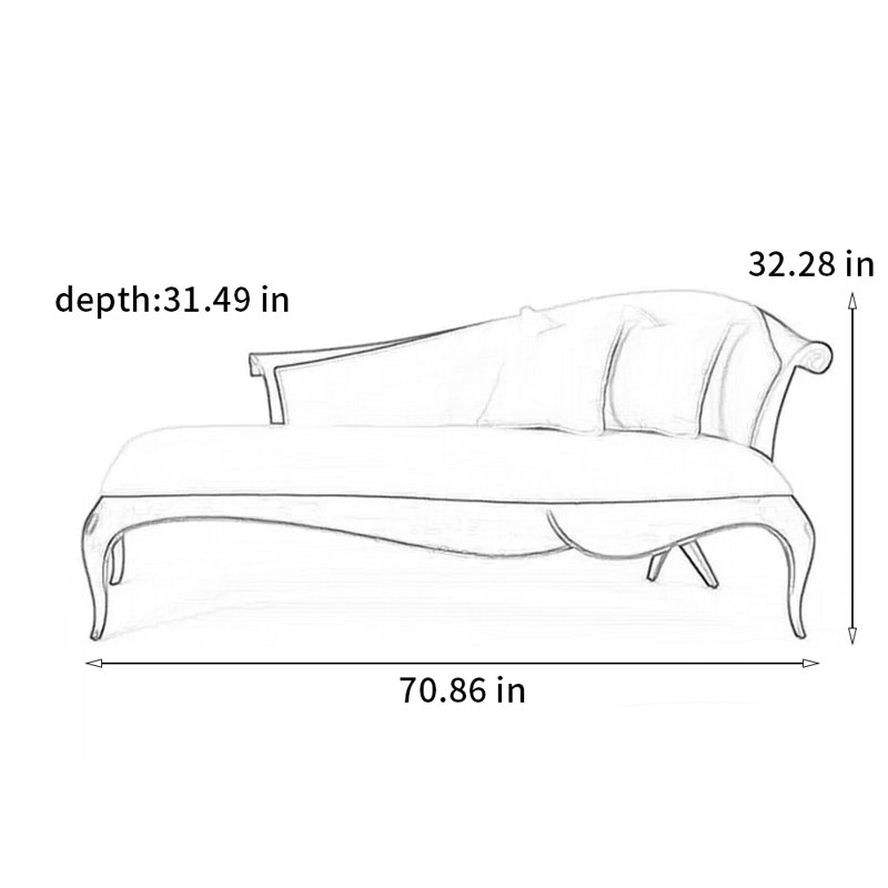 Chaise de luxe en bouleau, Orienté à droite