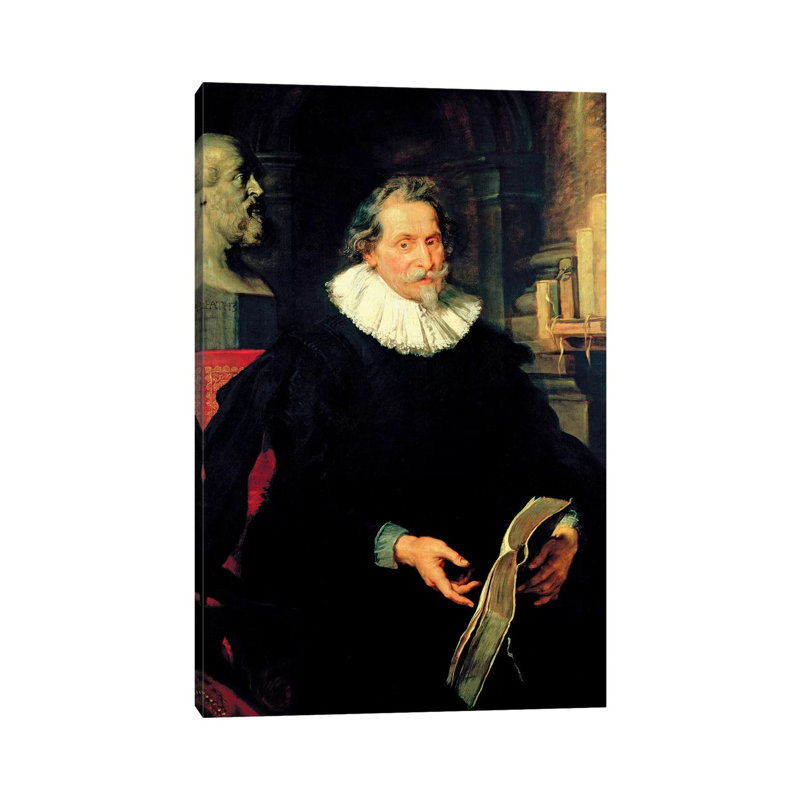 Portrait Of Ludovicus Nonnius, C by Peter Paul Rubens - Wrapped Canvas Painting, 20.32 cm H x 30.48 cm W