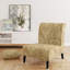 Fauteuil de chambre d'appoint doré à motif damassé
