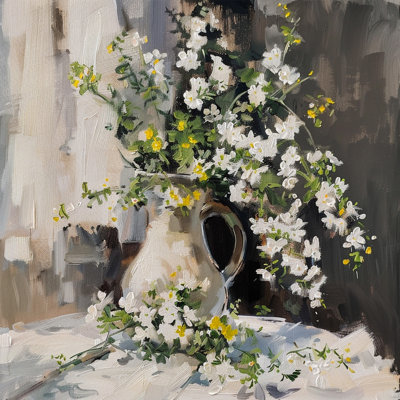 Tanyka Late Day Sun On Vase III by Walker Noble - Wrapped Canvas Print