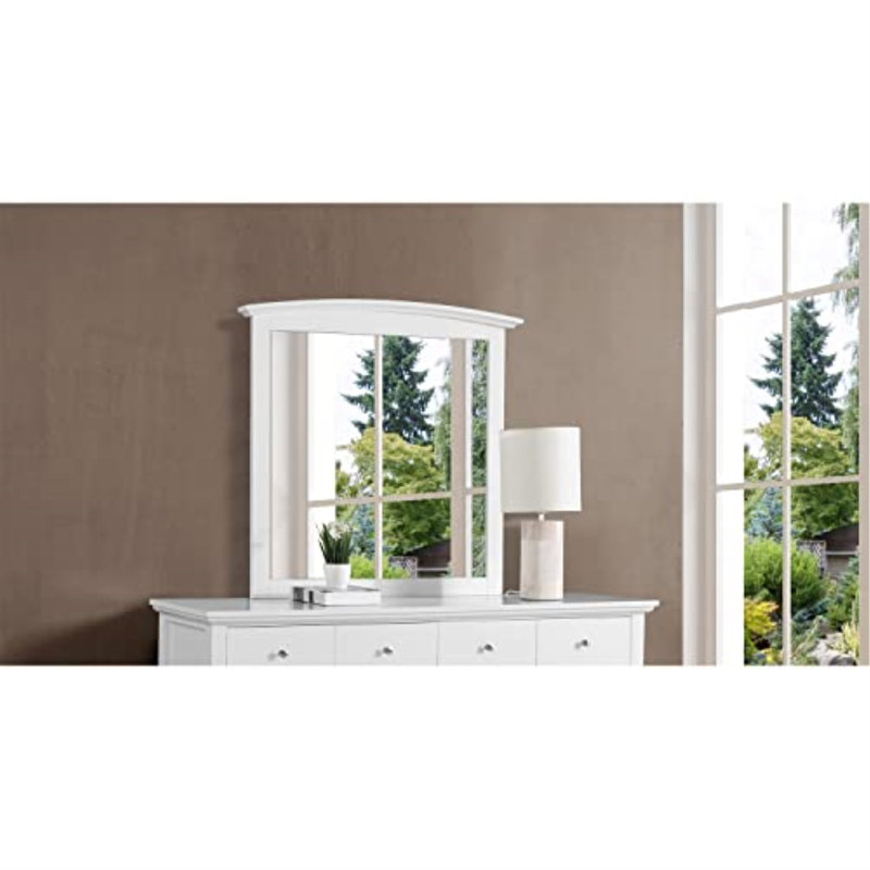 Chene Coastal Dresser Mirror, White