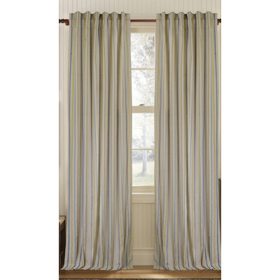 Vibrant Cotton Blend Semi Sheer Curtain Single Panel