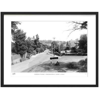 Lower Penn, Springhill Lane C1965 - Single Picture Frame Print