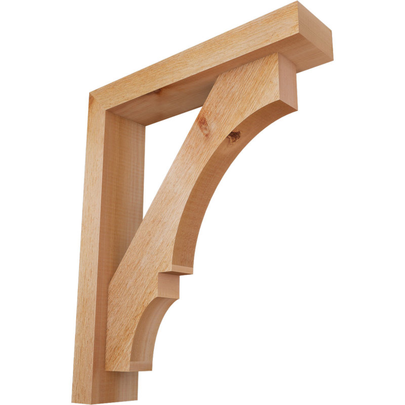 Support de bloc Balboa avec entretoise décalée, 22 X 18, Cèdre rouge occidental de l 4 po (scié brut)