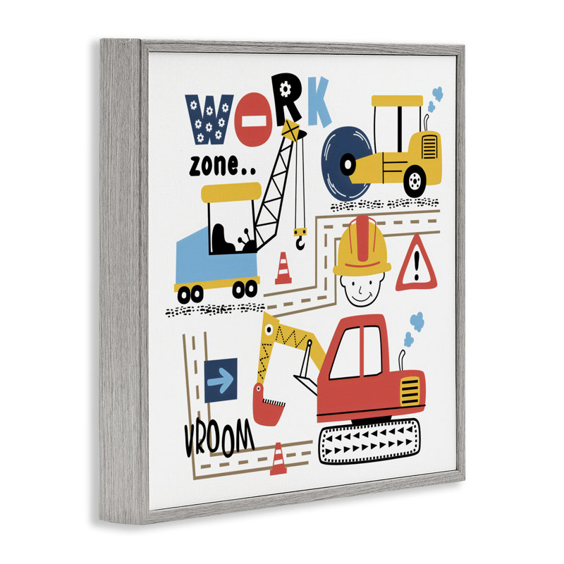 Giclée encadrée par Work Zone Construction Essentials, conception par Creative Studio, H 17 po x l 17 po