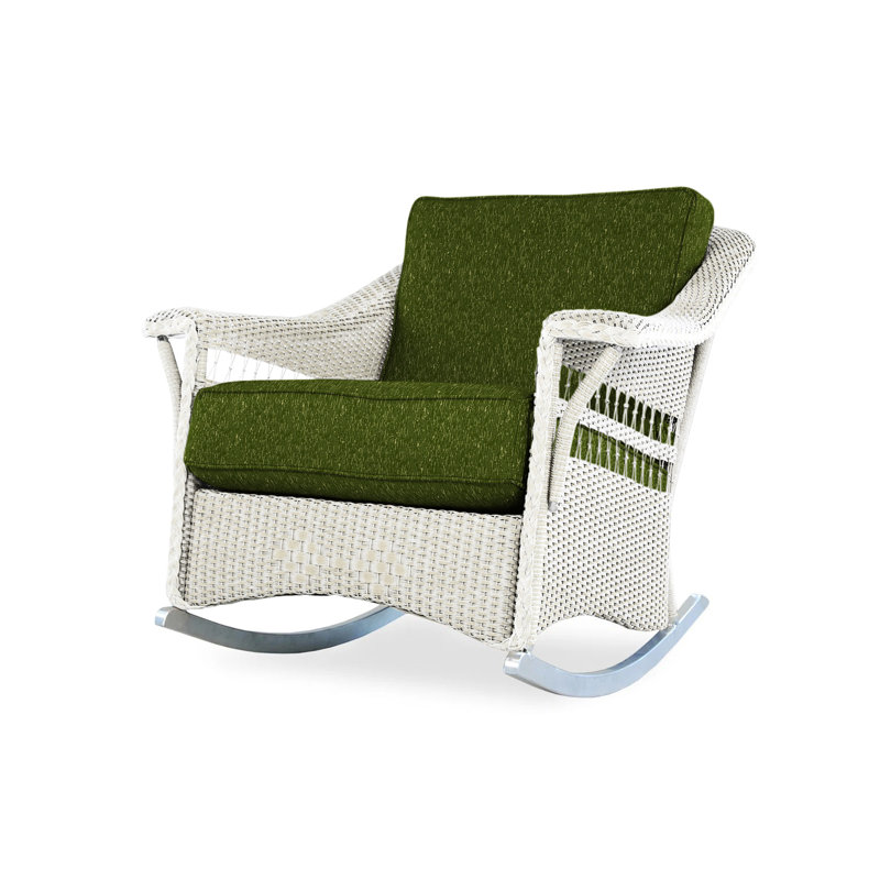 Nantucket Outdoor Rocker Chair, Callen Driftwood, Antique White