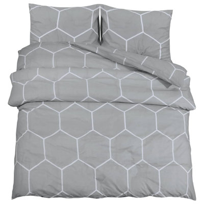 Blue And Grey Microfibre Duvet Cover Set