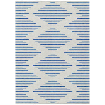 Norelia Ivory Washable Indoor-Outdoor Rug - 