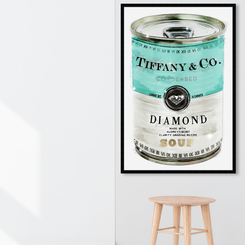 «Priceless Can», reproduction d'art graphique, H 38 po x l 56 po, Cadre noir
