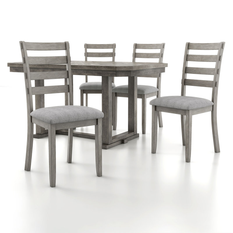 Bruun Dining Table Set, 5 Pieces: Table, 4 Chairs
