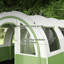 Outsunny 3 Man Camping Tent 480L x 260W x 200H cm Cream and Emerald Green