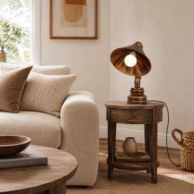 Lampe de table en fer rétro, lampe de table en métal rustique, table de chevet, veilleuses pour salon, chambre familiale, bureau, éclairage de lecture Edison