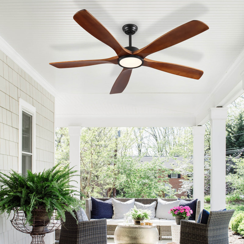 Ventilateur de plafond standard à 72 pales 72 pouces avec télécommande et ensemble d'éclairage pour salon