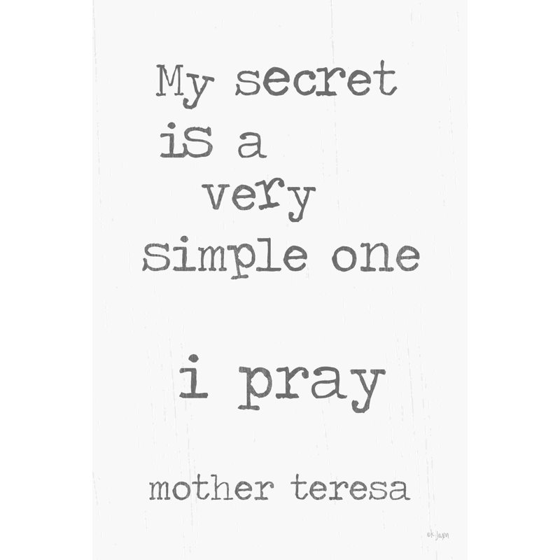 I Pray 2884886, H 18 po x l 12 po, Non, Toile tendue