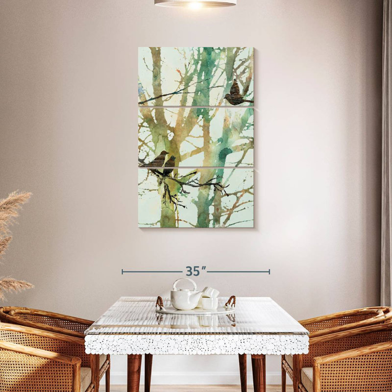 Harnek Botanical Birds I, 45" H x 28" W