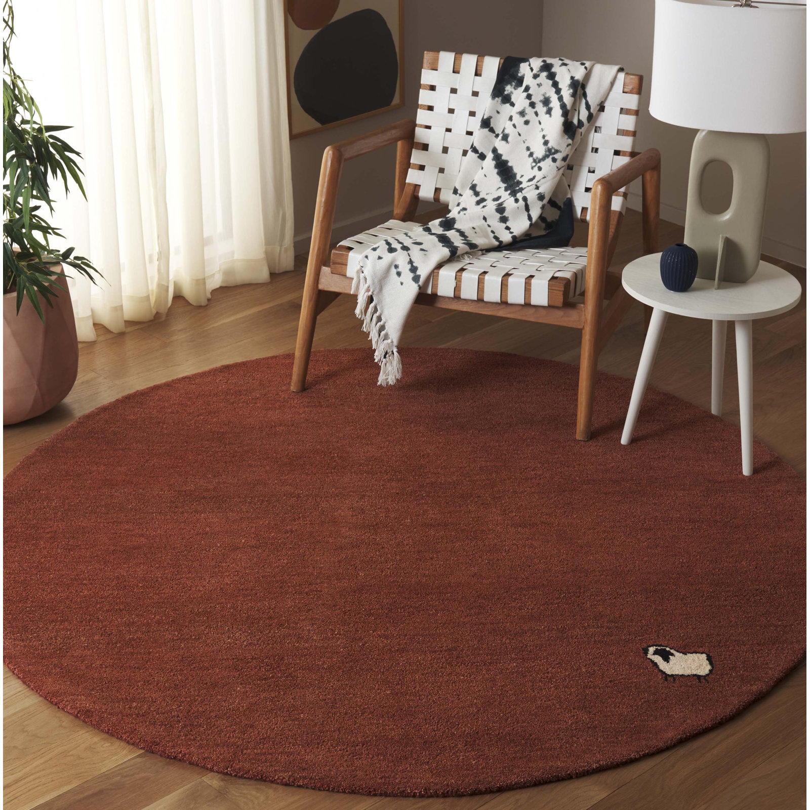 Racheal Hand-Tufted Rug, Round 6'