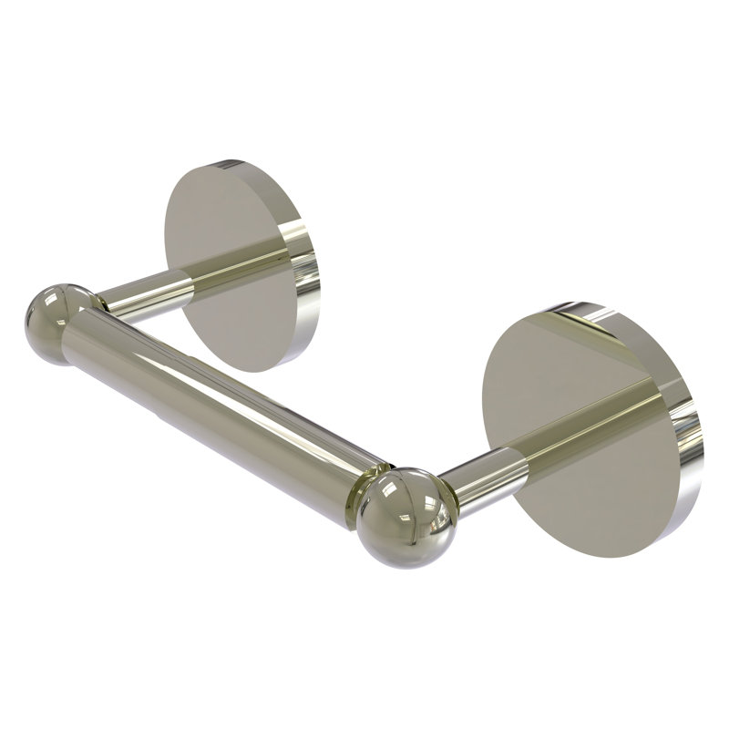 Goble Wall Mounted Toilet Paper Holder, Polished Nickel