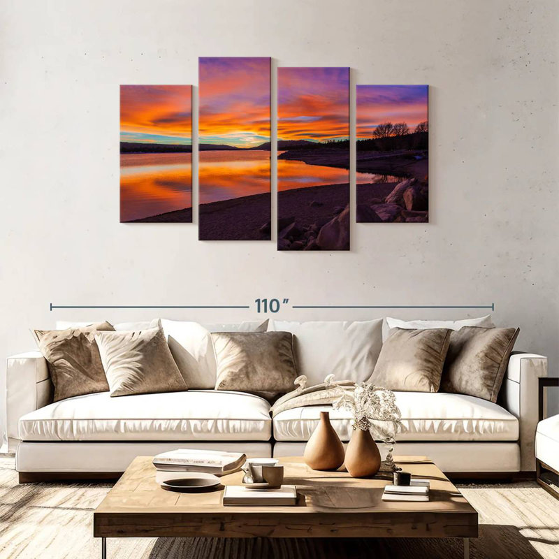 Alvord Big Bear Lake, 48" H x 75" W