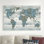 " World Map On Wood " by Jamie MacDowell