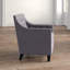 Fauteuil en polyester capitonné de 29 po de largeur Chilukki-69823074