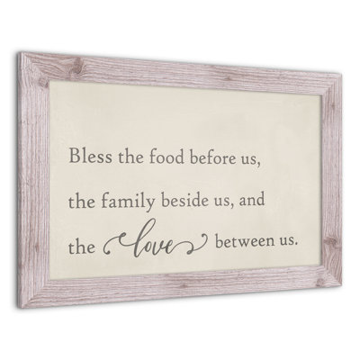 " Bless The Food Before Us "