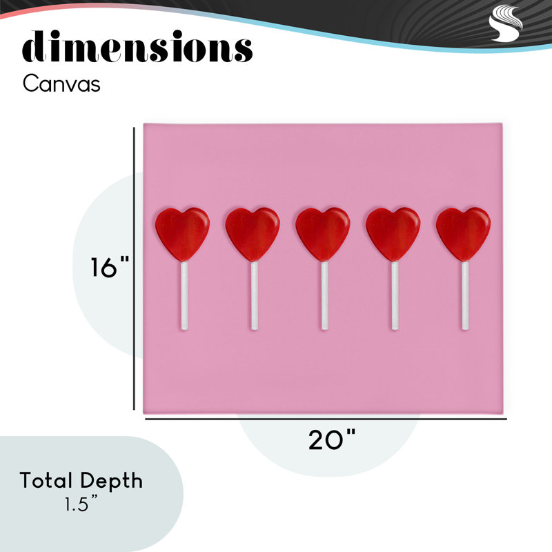 «Valentine's Heart Pops», conception par Lish Creative, H 16 po x l 20 po