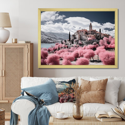 " Italy Beautiful Pink Landscape "