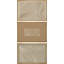 Motif de vagues géométriques abstraites à motif géométrique brun clair 3 pièces-100136094-100136098