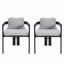 Chaise de patio d'extérieur en aluminium, ensemble de 2-1163986915