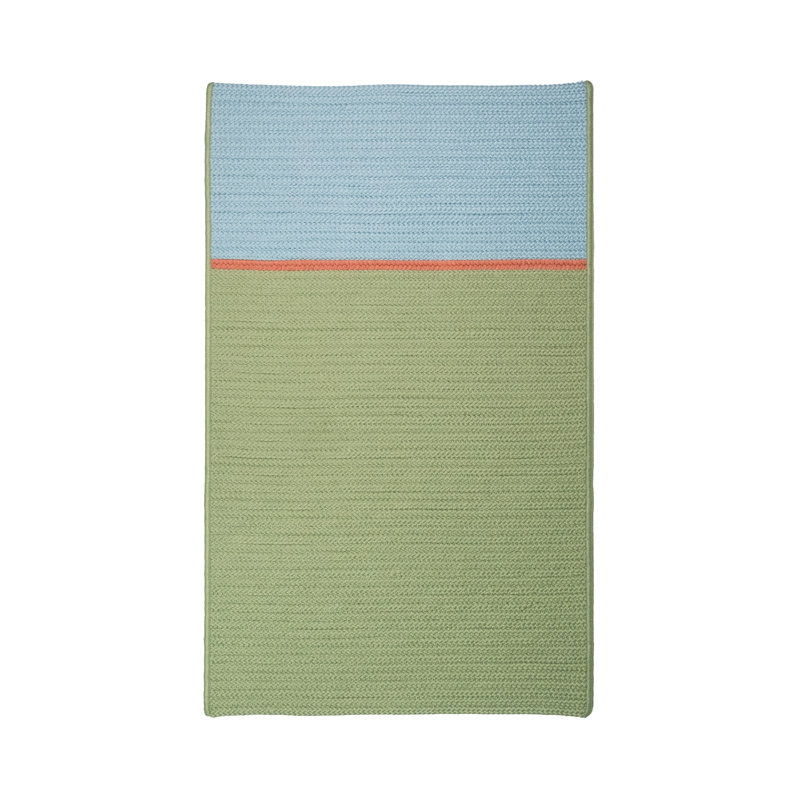 Tapis intérieur / extérieur rectangulaire en polypropylène tressé à la machine Jocelle, Rectangle 7 pi x 9 pi