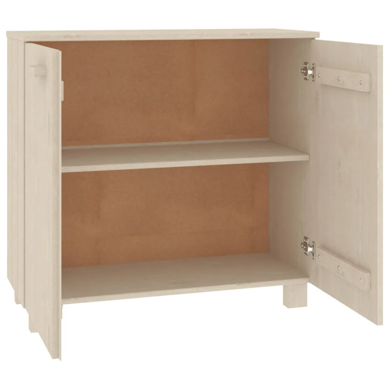 Gwenith 85cm Solid Wood Sideboard, Honey Brown