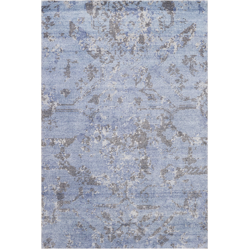 Sacco Rayon Abstract Indoor Rug, Rectangle 3'9" x 5'9"