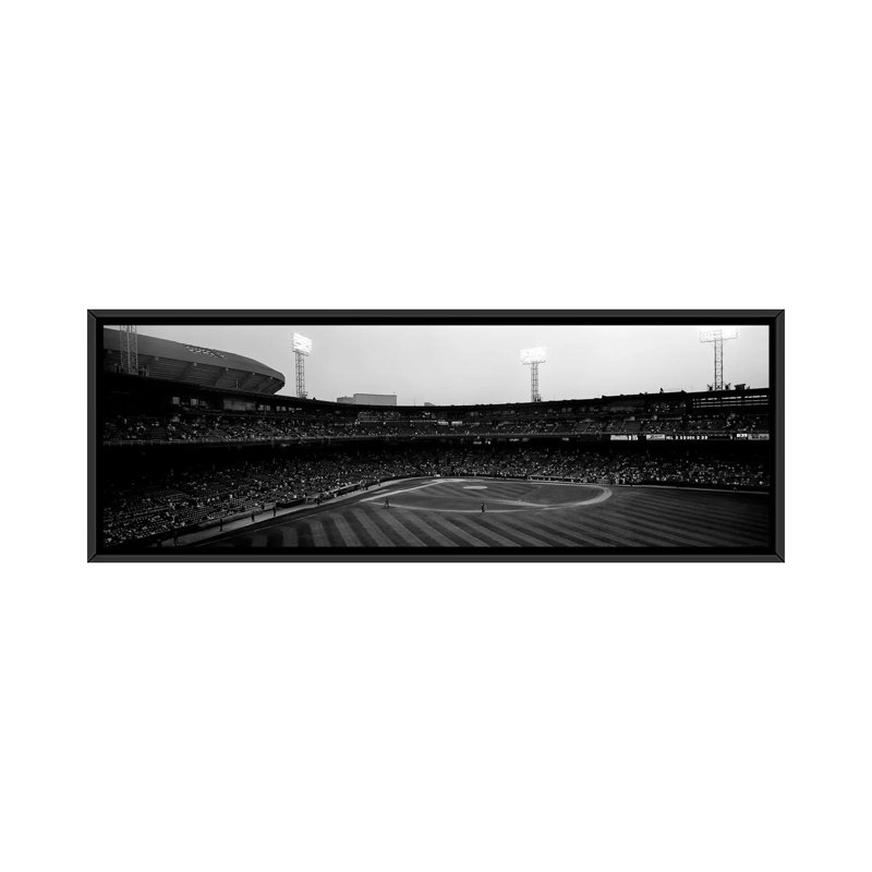 «Spectators in a Baseball Park, U.S.Cellular Field, Chicago, Cook County, Illinois, panoramique», reproduction de photo sur toile