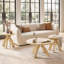 Ensemble de 3 tables basses rondes modernes et tables d'appoint pour salon-800513878