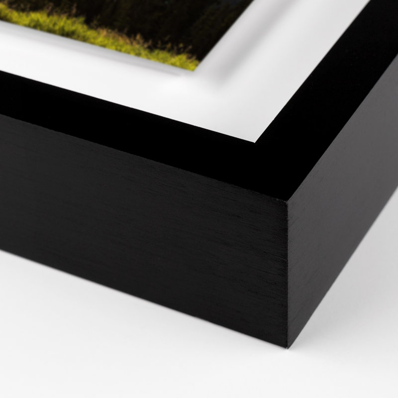 Big Ridge Lake Print by Alexander Iby, Black, 51" H x 72" W x 2.5" D