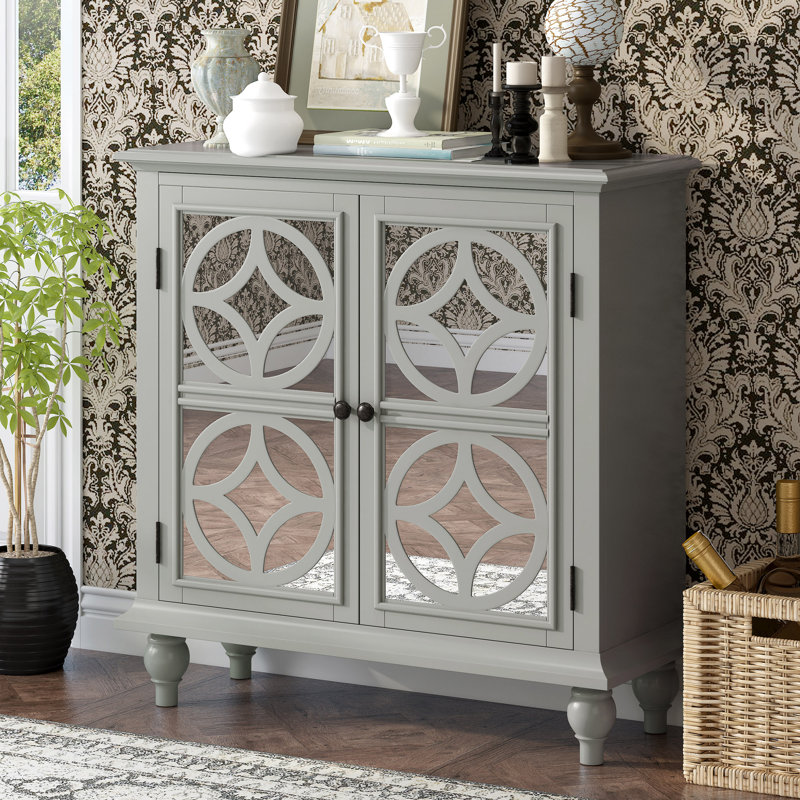 Buffet de 33,4 po de largeur Denville, Gris