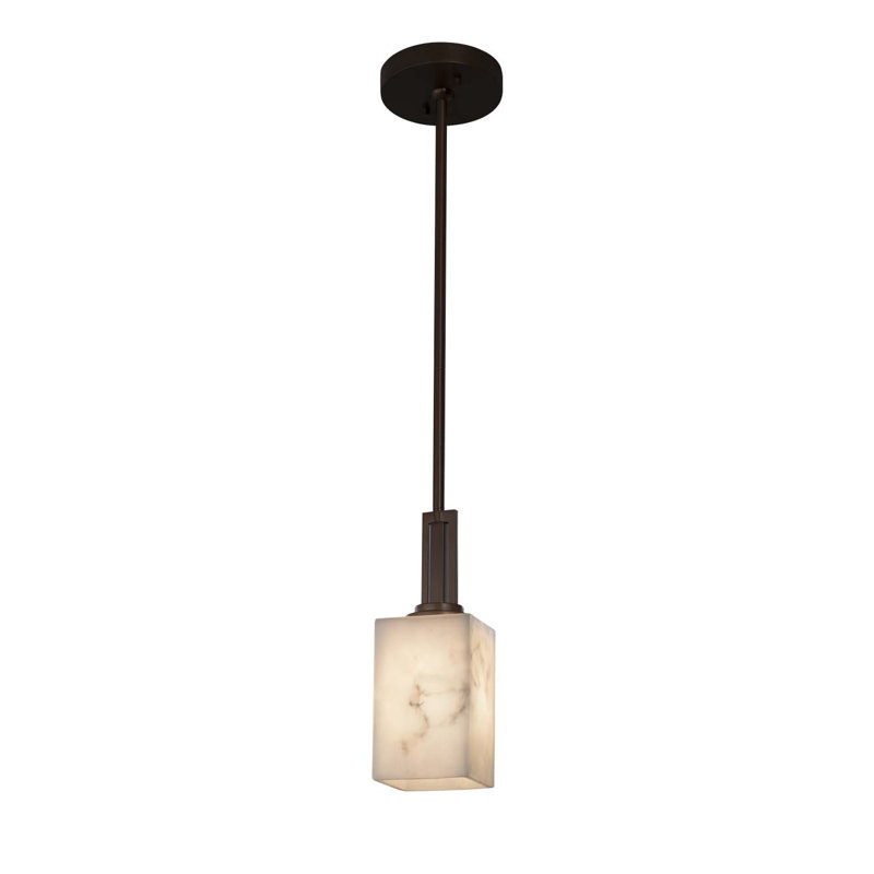 Luminaire carré/rectangulaire simple 1 lumières Aleynah, Chrome poli, DEL dédiée