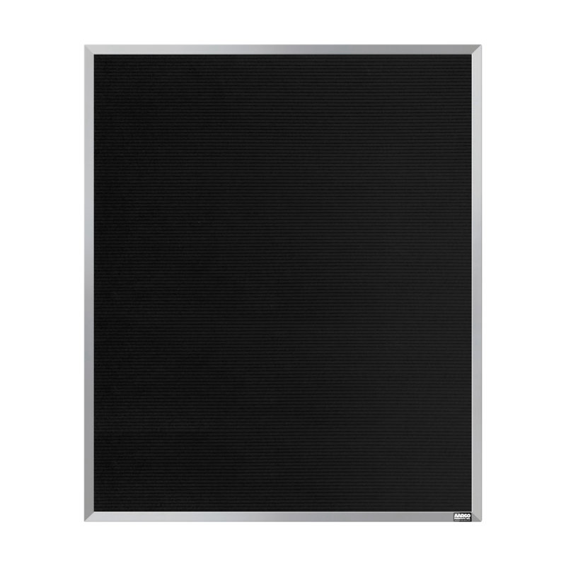 AARCO No Felt Letter Board, 36" H x 30" W, Aluminium