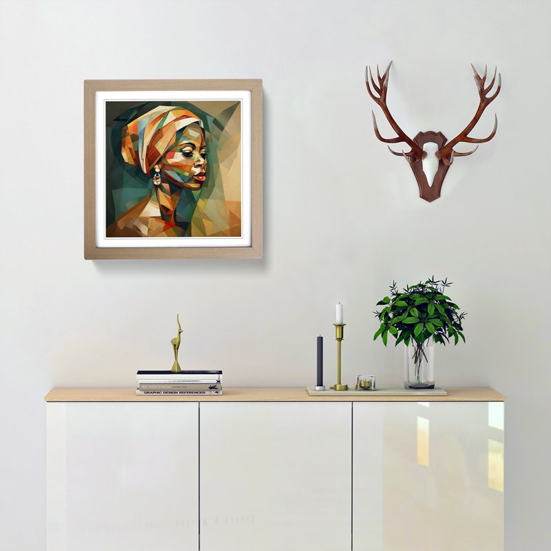 Single Picture Frame Print on Wood, Oak