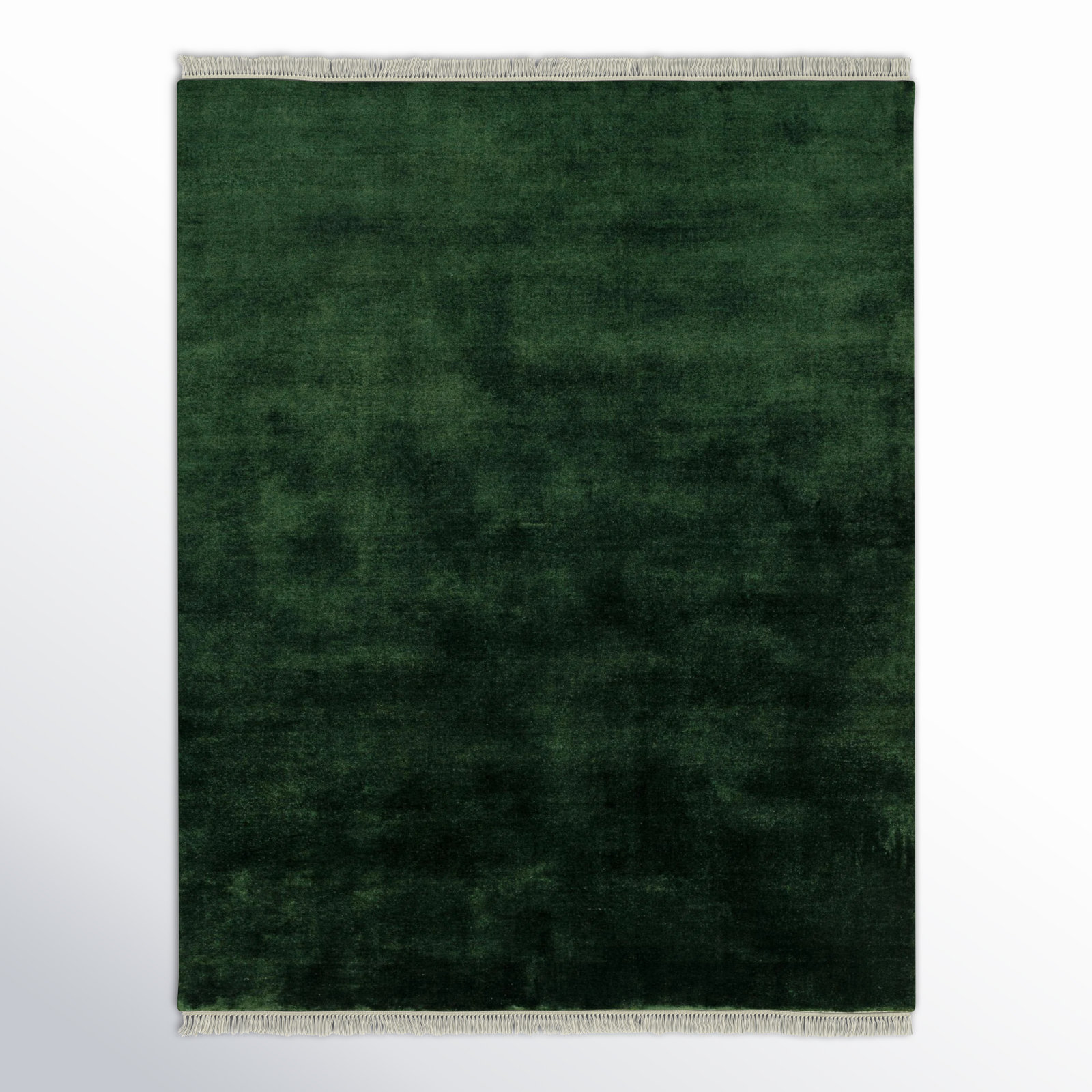 Clio Wool Green Rug, Rectangle 9' x 12'