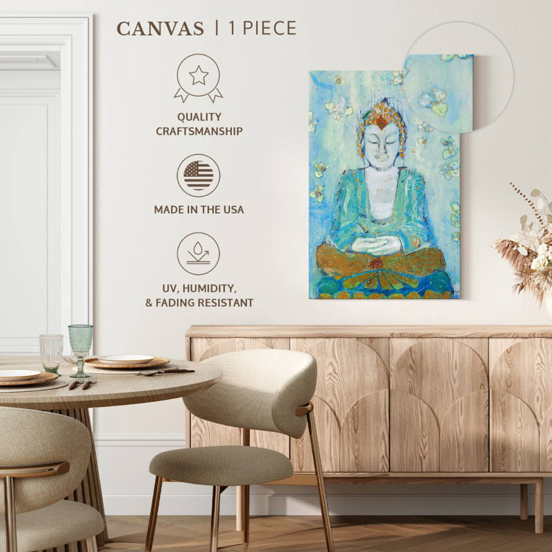 Leisha Buddha Flowers, 51" H x 34" W