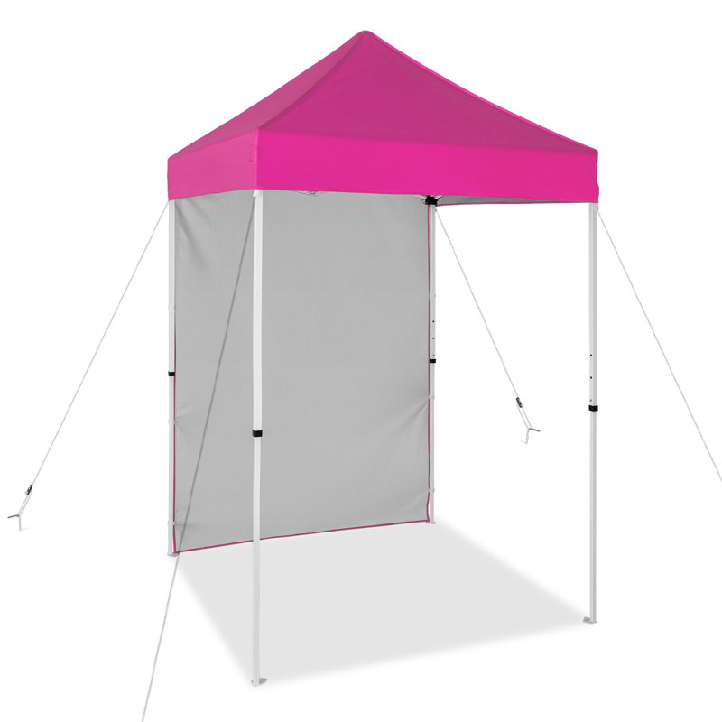 Pink Outdoor Portable Canopy Tent with Removable Sunwall