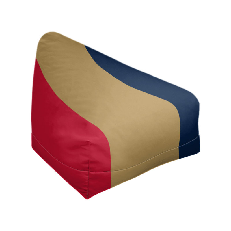 Sac de pois classique, H 42 po x l 38 po x P 31 po, Rouge / doré mat / bleu
