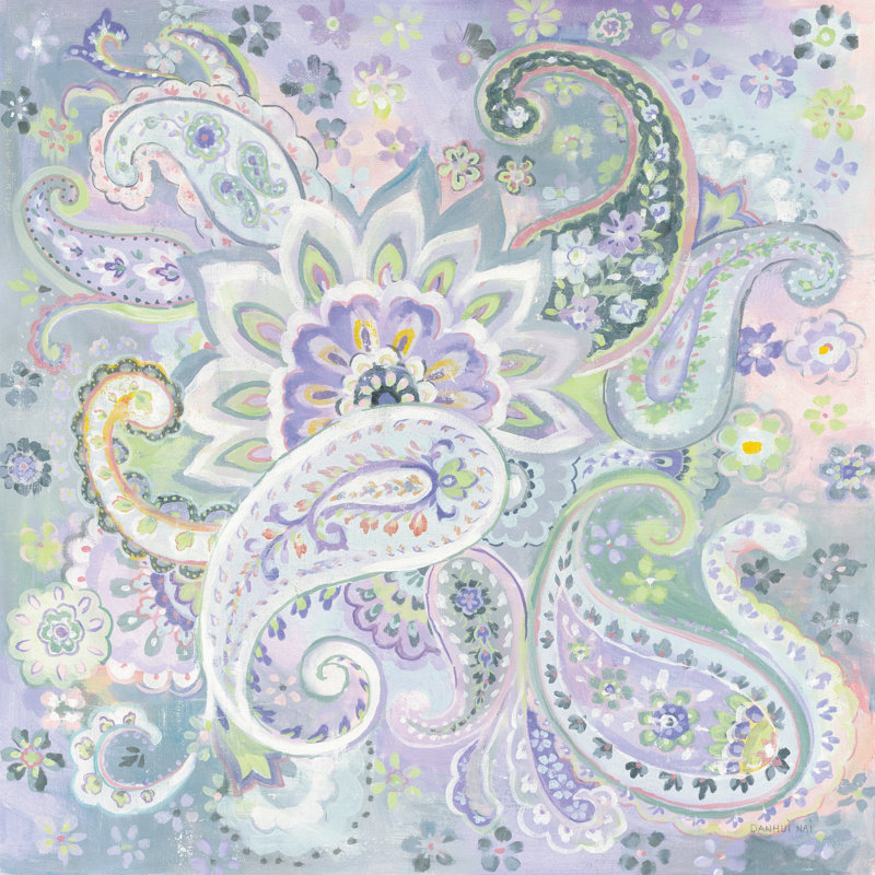 Paisley Dream by Danhui Nai - Wrapped Canvas Painting, 122cm H x 122cm W