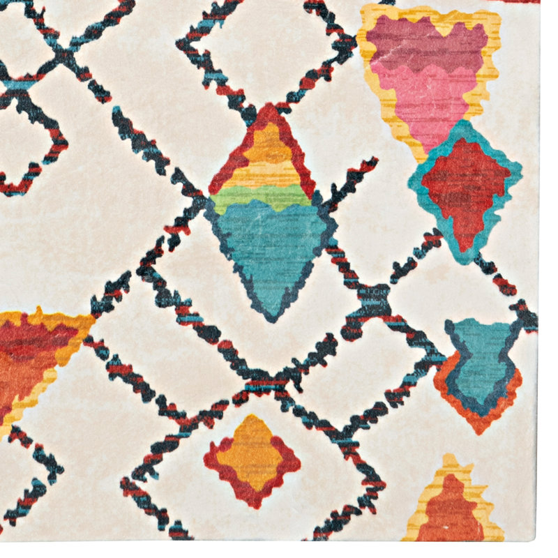 Antaniyah Faux Rabbit Fur Hand Tufted Rug, Rectangle 3' x 5'