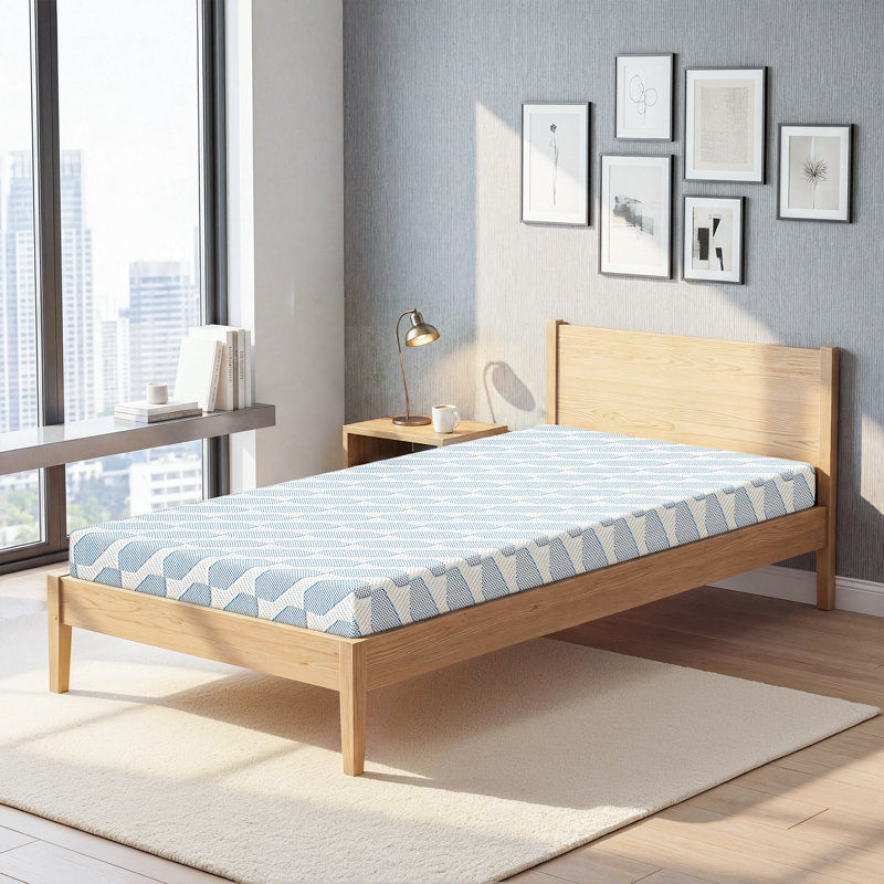 Matelas en mousse viscoélastique gélifiée mi-ferme, 5", Très grand simple