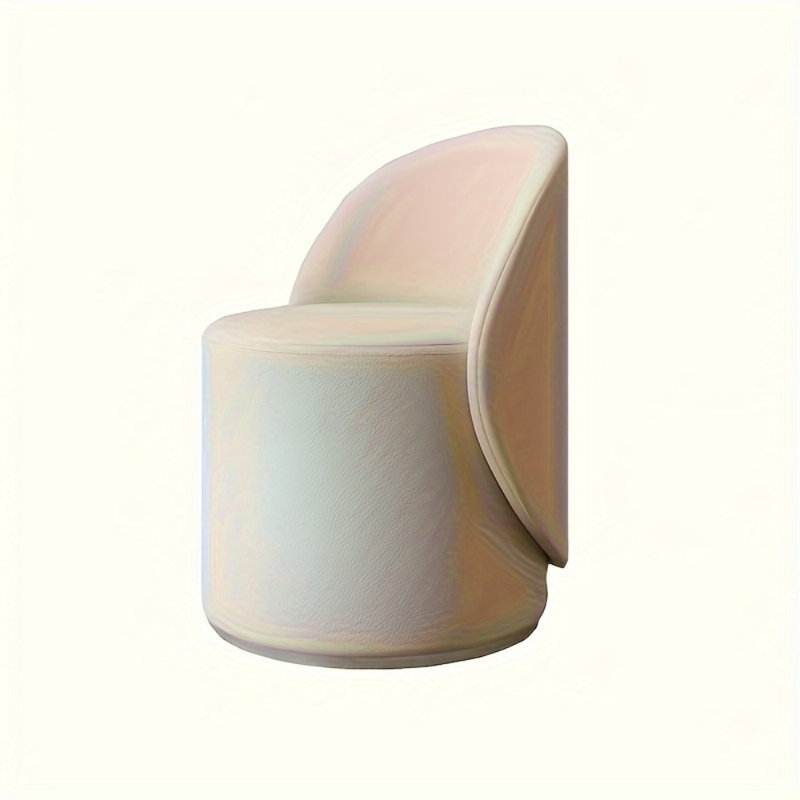 1pc, Bedroom Dressing Stool, Rotating Stool, Light Luxury Dressing Stool, Home Dressing Chair, Modern Backrest Dressing Table Stool