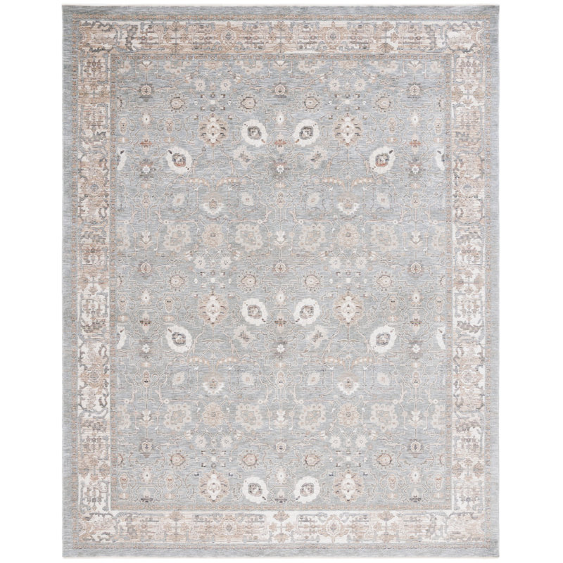Maddage Performance Oriental Rug, Square 6'3"